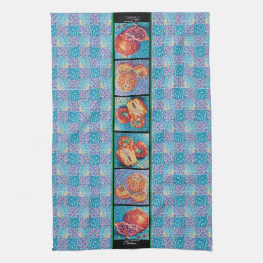 Mosaic Medley Patchwork Pointillisme Theedoek (Verticaal)