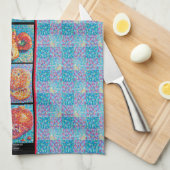 Mosaic Medley Pointillism with Red Theedoek (Quarter Fold)