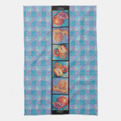 Mosaic Medley Pointillism with Red Theedoek (Verticaal)