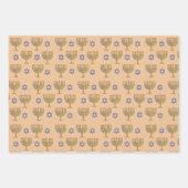 Mosaic Menorahs + sterren Inpakpapier Vel (Voorkant 3)