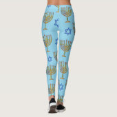 Mosaic Menorahs + sterren Leggings (Achterkant)