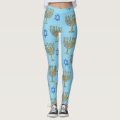 Mosaic Menorahs + sterren Leggings (Voorkant)