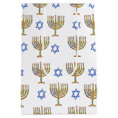Mosaic Menorahs + sterren Medium Cadeauzakje (Achterkant)