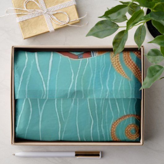 Mosaic Mermaids op Egyptisch zand Tissuepapier (Geschenk)