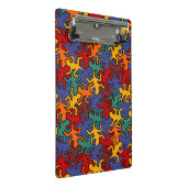 Mosaic Mirror Geckos Pattern - aardkleuren Mini Klembord (Schuin)