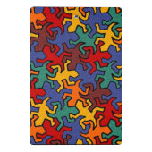 Mosaic Mirror Geckos Pattern - aardkleuren Mini Klembord (Achterkant)
