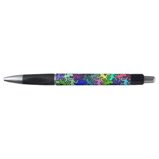 Mosaic Mirror Geckos Pattern - gekleurd Pen (Voorkant)