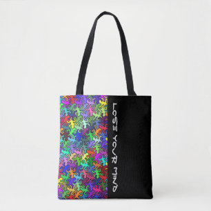 Mosaic Mirror Geckos Pattern - meerkleurig Tote Bag