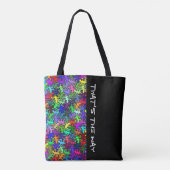 Mosaic Mirror Geckos Pattern - meerkleurig Tote Bag (Achterkant)