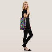 Mosaic Mirror Geckos Pattern - meerkleurig Tote Bag (Op model)