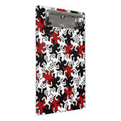 Mosaic Mirror Geckos Pattern - rood zwart wit Mini Klembord (Schuin)