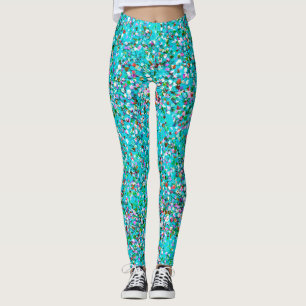 Mosaic Modern Grit Glitter #3 Leggings