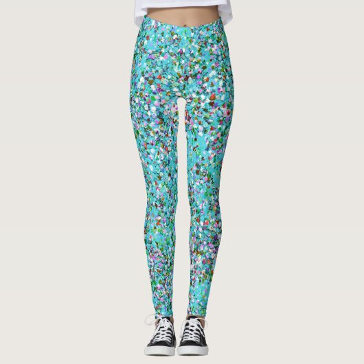Mosaic Modern Grit Glitter #3 Leggings (Voorkant)