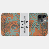 Mosaic Modern Monogram #14 Case-Mate iPhone Case (Achterkant (horizontaal))