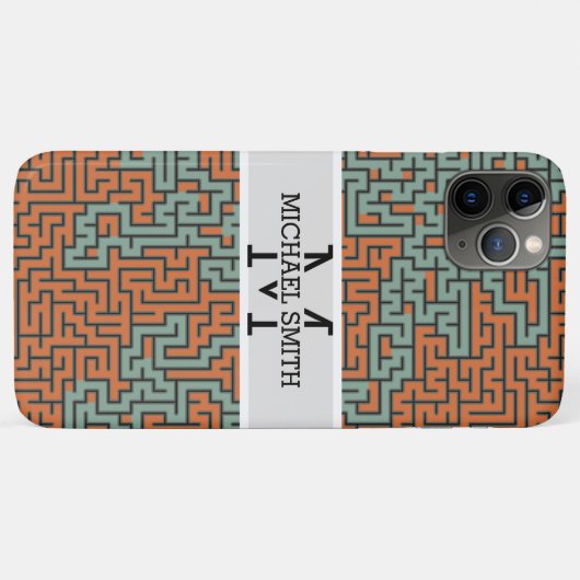 Mosaic Modern Monogram #14 Case-Mate iPhone Case (Achterkant (horizontaal))