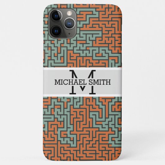 Mosaic Modern Monogram #14 Case-Mate iPhone Case (Achterkant)