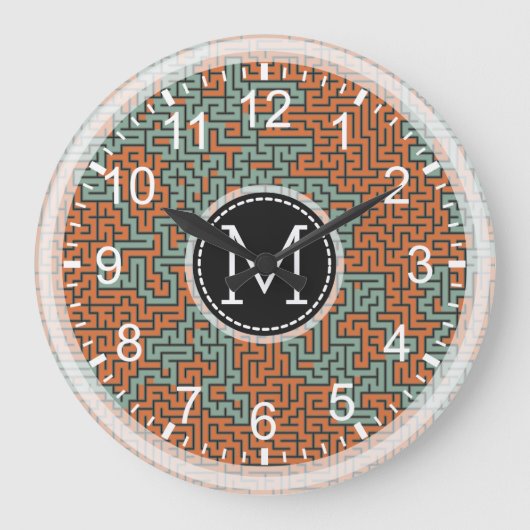 Mosaic Modern Monogram #14 Grote Klok (Voorkant)