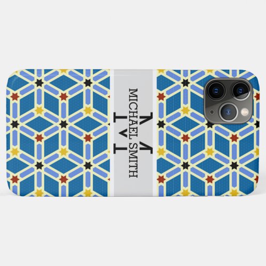 Mosaic Modern Monogram #3 Case-Mate iPhone Case (Achterkant (horizontaal))