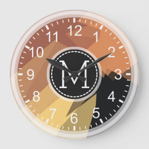 Mosaic Modern Monogram Grote Klok