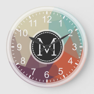 Mosaic Modern Monogram Grote Klok