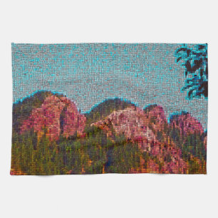 Mosaic Mountain Theedoek