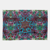 Mosaic of geometric lines and gradient matte folds theedoek (Horizontaal)