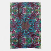 Mosaic of geometric lines and gradient matte folds theedoek (Verticaal)