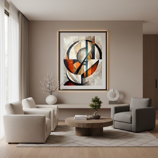 Mosaic of Time Canvas Afdruk