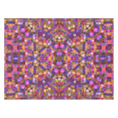 Mosaic Paars  Fractal Kaleidoscope Tafelkleed (Voorkant (Horizontaal))