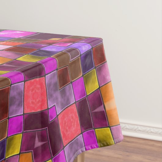 Mosaic Paars  Fractal Kaleidoscope Tafelkleed (Voorbeeld)