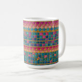 Mosaic pattern mug koffiemok (Voorkant rechts)