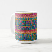 Mosaic pattern mug koffiemok (Voorkant links)