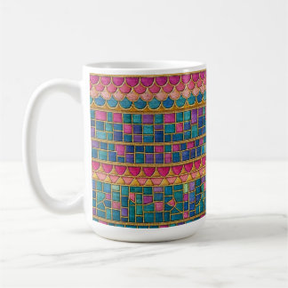Mosaic pattern mug koffiemok