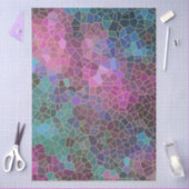 Mosaic Pattern of Pink Purple Teal Blue Green Gold Tissuepapier (Craft)