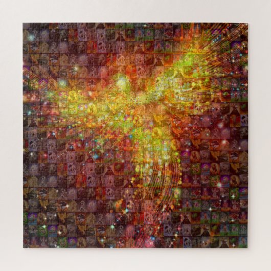 Mosaic Phoenix Legpuzzel (Verticaal)