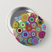 Mosaic Pinwheels Ronde Button 7,6 Cm (Voorkant /achterkant)