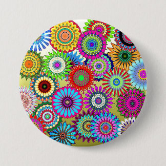 Mosaic Pinwheels Ronde Button 7,6 Cm