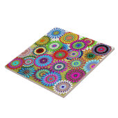 Mosaic Pinwheels Tegeltje (Zijkant)