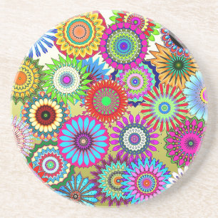 Mosaic Pinwheels Zandsteen Onderzetter