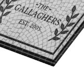 Mosaic Print Personalized Name Snijplank (Hoek)