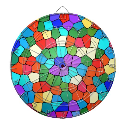 Mosaic Rainbow Dartbord (Voorkant)