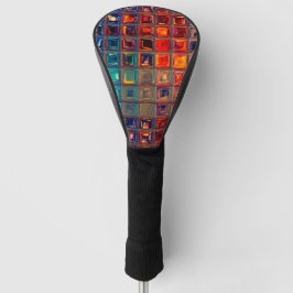 Mosaic Rainbow | Vette kleurrijke Abstracte Tegel Golfheadcover