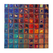 Mosaic Rainbow | Vette kleurrijke Abstracte Tegel Tegeltje (Voorkant)