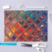 Mosaic Rainbow | Vette kleurrijke Abstracte Tegel Tissuepapier (Craft)