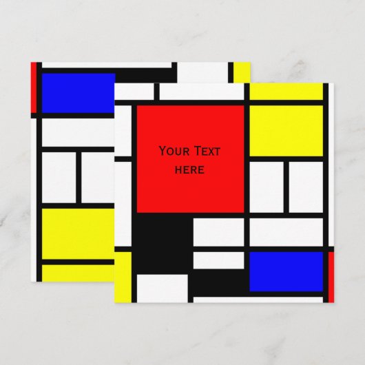 MOSAIC rechthoeken vierkantjes gekleurd I + uw ide (Voorkant / Achterkant)