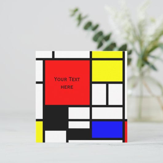 MOSAIC rechthoeken vierkantjes gekleurd I + uw ide (Staand voorkant)