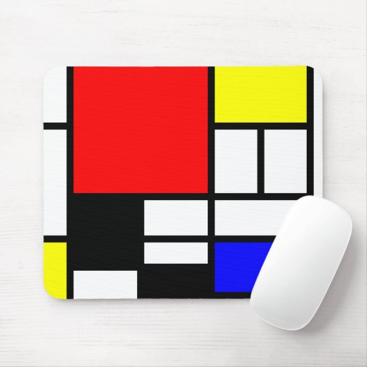 MOSAIC rechthoeken vierkantjes gekleurd I + uw ide Muismat (Met muis)
