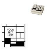 MOSAIC rechthoeken vierkantjes gekleurd I + uw ide Rubberstempel (Gestempeld)