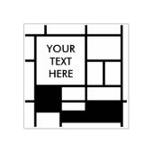 MOSAIC rechthoeken vierkantjes gekleurd I + uw ide Rubberstempel (Afrduk)