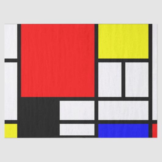 MOSAIC rechthoeken vierkantjes gekleurd I + uw ide Tissuepapier (Voorkant)